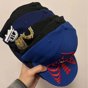 Cappelli Snapback Originali Nuovi all'Ingrosso, Cappelli Fitted Era, Cappelli Dad Distressed, 59FIFTY con Visiera Piatta, Stile Hip Hop, a 6 Pannelli - Product Image 6