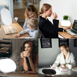 10000Lux Lámpara LED <span class=keywords><strong>SAD</strong></span> portátil moderna Terapia de luz 3 modos de sincronización Control táctil Memoria de luz diurna Cuidado de los ojos para el estudio de lectura - Product Image 2