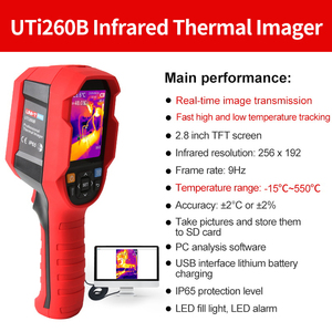 กล้องถ่ายภาพความร้อนอุตสาหกรรม ZOYI UNI-T UTi260B  ช่วงอุณหภูมิ -15~550 องศาเซลเซียส ความละเอียดอินฟราเรด 256x192 ความไว 50mK ความถี่ 25Hz - Product Image 5