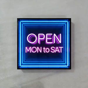 Letrero LED 3D con efecto de espejo infinito multicolor, Letrero de letras de canal RGB con efecto de espejo infinito, Letrero de letras de canal artísticas, Letrero LED 3D - Product Image 2