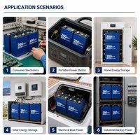 Cellule de batterie prismatique LiFePO4 280Ah à haute durée de vie et sécurité pour système de stockage d'énergie solaire et usage domestique – Vente en gros