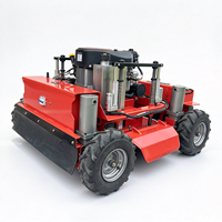 Tondeuse robot autotractée 4 temps à télécommande, mini débroussailleuse à fléaux pour herbe, modèle DIY, vente chaude