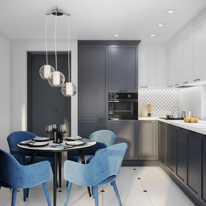 Mueble de Cocina Modular Moderno y Personalizable de Contrachapado con Cajones Deslizantes, Acabado Plano de PET Melamina y Laca, <span class=keywords><strong>Bisagras</strong></span> Incluidas, Fregadero y Salpicadero - Product Image 3