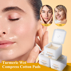 Tampons tonifiants à base <span class=keywords><strong>de</strong></span> plantes végétaliennes au <span class=keywords><strong>curcuma</strong></span>, antioxydants |   Anti-inflammatoire, anti-âge, éclaircissant et blanchissant, soutien <span class=keywords><strong>de</strong></span> la barrière cutanée - Product Image 2