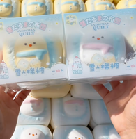 Jouets Squishy Bonhomme de Neige Hachimi en Mousse PU à Remontée Lente pour Soulagement du Stress, Nouveauté à Presser, Vente en Gros de Noël