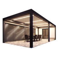Le plus récent abat-jour en métal de conception couvre le système de toit de pergola motorisé par gazebo en aluminium de jardin imperméable électrique