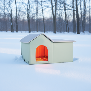 Casa Plegable Grande y Verde para Gatos, Refugio Invernal con Calefacción y Almohadilla Térmica para Gatos de Interior - Product Image 2