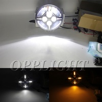 Hi low beam LED lampe de conduite ronde 9 pouces 60 W DRL led lumière pour ATV UTV camion 4x4 tracteur bateau