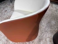Fauteuils de salle à manger modernes en cuir capitonné, style nordique de luxe contemporain, fauteuil convertible d'appoint, éco-responsable pour villa et maison