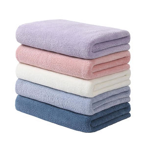 베스트 셀러 코랄 테리 타월 세트 보푸라기 없는 부드럽고 빠른 건조 타월 남여 공용 - Product Image 1