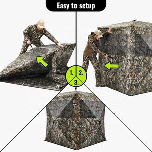 Cubiertas de Camuflaje Portátiles para Caza, con Ventanas de Malla Transparente y Bolsa de Transporte, para Caza de Ciervos, Patos y Pavos - Product Image 5