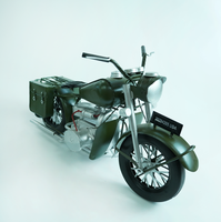 Modèle de moto rétro classique hautement réalistique en métal moulé sous pression, objet de collection, cadeau promotionnel d'entreprise