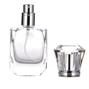 Wholesale 30ml Glass Empty Perfume <b>Spray</b> Bottle <b>Silver</b> Pump Empty Square Glass Perfume Bottle - Product Image 1