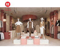 Étagère de présentation pour magasin de vêtements de luxe, magasin de vêtements pour femmes, décoration personnalisée pour magasin de vêtements, pour les magasins de vêtements