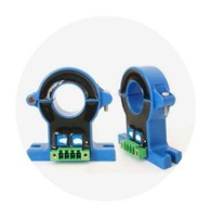 KHCTCGQ92 Sensor Arus Hall 0-500A 4-20mA +24V 1-Kanal 4-Kabel Fiksasi Sekrup Transformator CT Inti Terpisah Isolasi Arus