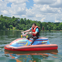 Bateau gonflable de flotteur de piscine avec le bateau gonflable marin de moto de moteur Mini bateau à réaction gonflable pour l'équipement d'activités de l'eau