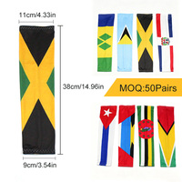 Ensemble cadeau promotionnel personnalisé drapeau d'Haïti : lanière, patch pour T-shirt, éventail, porte-clés et casquette