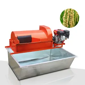Amanhecer máquina de rosca manual agro, pequeno uso paddy rice thresher sorghum de trigo para uso em casa