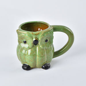 Taza Híbrida de Cerámica con Diseño de Búho y Calabaza, 16oz, con Esmalte Reactivo, para Cerveza, Café, Té, Vajilla Creativa con Diseño de Animales para Halloween, Apta para Lavavajillas - Product Image 6