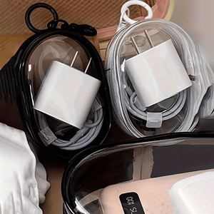Multifunctional Clear Cable Storage Bag Transparent Zipper Pouch <b>Mini</b> Clear Bag for Cables - Product Image 3