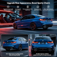 Échappement Catback Haut de Gamme pour BMW Série 3 G20 330i 325i B48 2020-2025, Silencieux Électrique Valvetronic en Acier Inoxydable SS304 à Quatre Sorties
