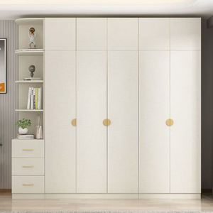 Armoires de rangement pour vêtements en bois laqué blanc de qualité supérieure - Product Image 3