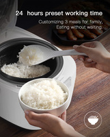 Mini cuiseur à riz électrique intelligent multifonction avec revêtement antiadhésif, pour cuisson vapeur et maintien au chaud des aliments