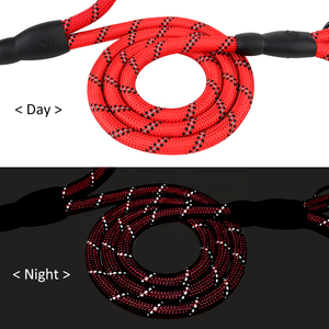 Nuevo conjunto de collar y correa reflectante para perro, collar ajustable de nailon para mascotas con correa de perro de cuerda acolchada de neopreno suave - Product Image 4