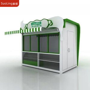 Kiosque alimentaire SuoLing 4,8 m en acier inoxydable, stand de vente extérieur avec alimentation intégrée pour les commerces de boissons - Product Image 2