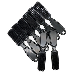 Cepillo para Barba y Cuello con Mango Negro y Cerdas de Nylon, para Salón y Barberí<span class=keywords><strong>a</strong></span>, con Logotipo Personalizado, para Hombres - Product Image 5