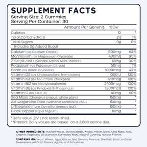 Prezzi all'ingrosso OEM proprio marchio calcio magnesio e zinco gummie vitamina D3 glicina, magnesio integratori senza zucchero - Product Image 4