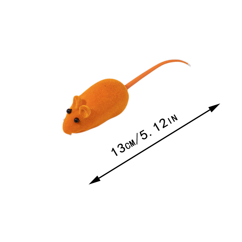 Souris en vinyle orange