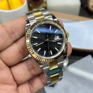 Customized brand logo round fashionable business watch with multi-functional calendar, stainless steel mechanical watch - Product Image 1
