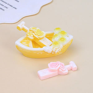 Accesorios DIY hechos a mano con diseño de barco de flores tridimensional, materiales de resina y pegamento cremoso <span class=keywords><strong>para</strong></span> pequeños accesorios. - Product Image 3