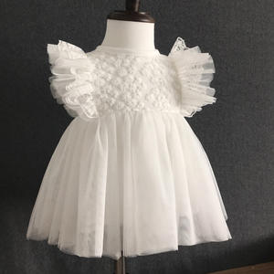 Nouvelle <span class=keywords><strong>Robe</strong></span> d'été sans manches en dentelle et <span class=keywords><strong>tulle</strong></span> pour bébé fille, style princesse, vêtements doux pour nouveau-né - Product Image 3