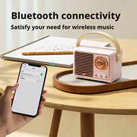 Mini haut-parleur Bluetooth de style vintage de haute qualité, portable, petit, pour la décoration de la maison, la table, les souvenirs de mariage, les cadeaux