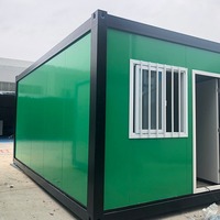 Fabriqué en Chine, maison conteneur pliable en acier de 20 pieds, maison préfabriquée modulaire miniature avec chambre pour terrasses, hôtels et maisons