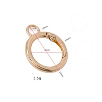 Petit tire-anneaux à ressort en alliage de zinc pour quincaillerie de bagages, fermoirs de bijoux et boucles de suspension DIY - Fabriqué à Guangzhou
