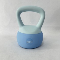 Kettlebell en PVC souple, durable et écologique pour l'entraînement et le fitness, avec poignée, couleur et logo personnalisables, vente en gros