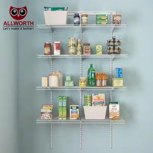 رف حائط قابل للتعديل بأقواس تخزين داخلية مطلية بمسحوق من الفولاذ الصخري عالي السعة - Product Image 1