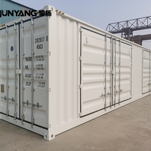 ตู้คอนเทนเนอร์ขนส่งสินค้าขนาด 40 ฟุต แบบ High Cube ขายดี พร้อมประตูด้านข้าง 2 บาน ตู้คอนเทนเนอร์แห้ง 40HC ได้รับการรับรอง CSC ผลิตจากเหล็กคอร์เทน - Product Image 2