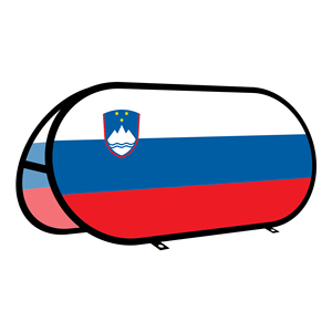 Bannière ovale pop-up en tissu tricoté pour la publicité extérieure et la promotion, tente extérieure - Slovénie - Product Image 1