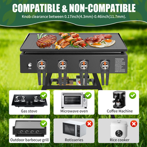 Kunci kenop kompor Gas pengaman anak, aksesori BBQ plastik untuk menutupi kenop kompor dan mencegah cedera - Product Image 5