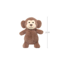 Boneka Monyet Coklat Lucu Kustom, Mainan Hewan Isi Bulu Lembut Bersertifikat EN71 CE, Hadiah untuk Anak-Anak