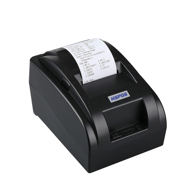 Cheap Receipt Printer Small Desktop Printer HS-58HU Thermal Printer with Mini Usb Port Support Logo Download and Print