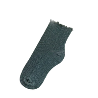 Chaussettes pour femmes en or et argent brillant, chaussettes à paillettes personnalisées