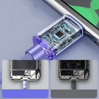 Cable de Carga Rápida PD Tipo-C de 120W, Material TPE, 6A, Conductor de Cobre Puro para EPhone 17/16/15 Pro Max, Móvil y Computadora