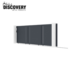 Hợp kim nhôm hiện đại trượt boong cổng cho nhà ranh giới tường và đường lái xe-sinh thái thân thiện bên ngoài cổng với 3D thiết kế - Product Image 6