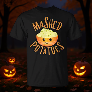 Camiseta a juego de Halloween para mejores amigos con diseño de puré de patatas y salsa - Product Image 3