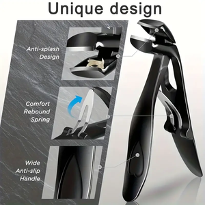 Tronchesino per Unghie Professionale Personalizzato in Acciaio Inossidabile Ultra Affilato con Lama Curva - Resistente per Unghie di Mani e <span class=keywords><strong>Piedi</strong></span> - Product Image 2